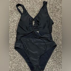 0XL Black One Piece Swimsuit